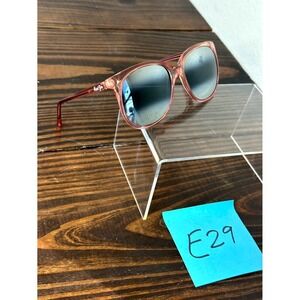 Maui Jim MJ-191 Women's Red Transparent Sunglasses Plastic Butterfly Full Rim